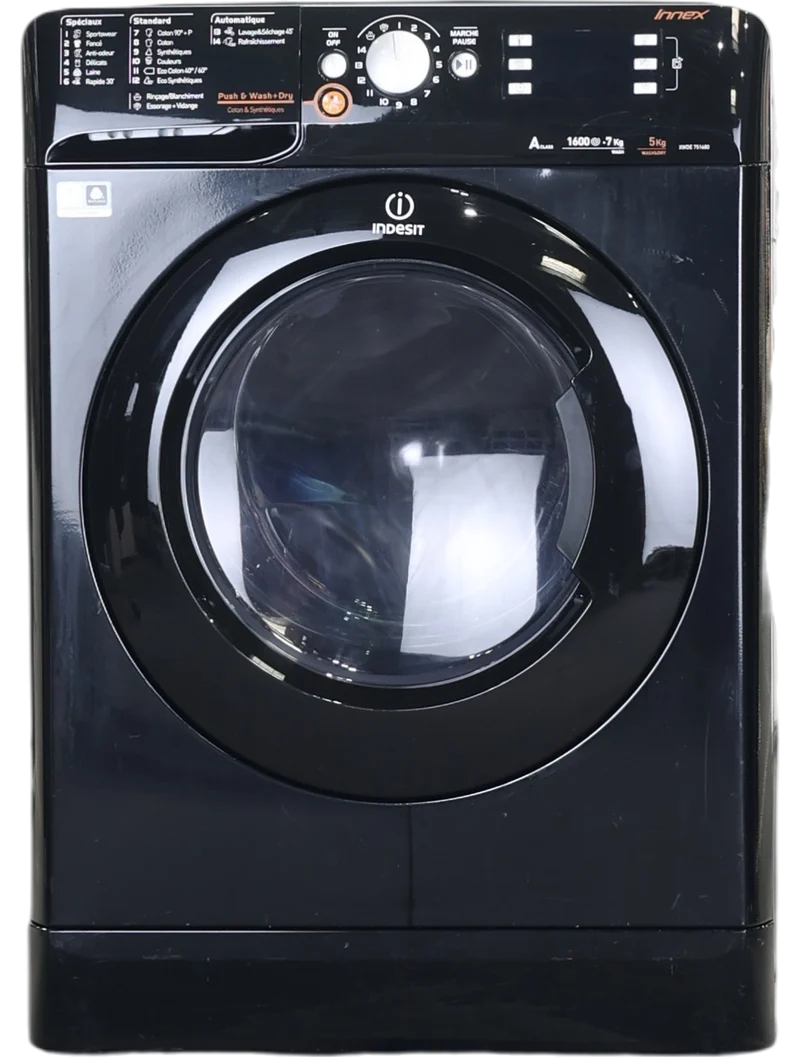 Lave-linge Sechant 7 kg Reconditionné INDESIT XWDE751680XK