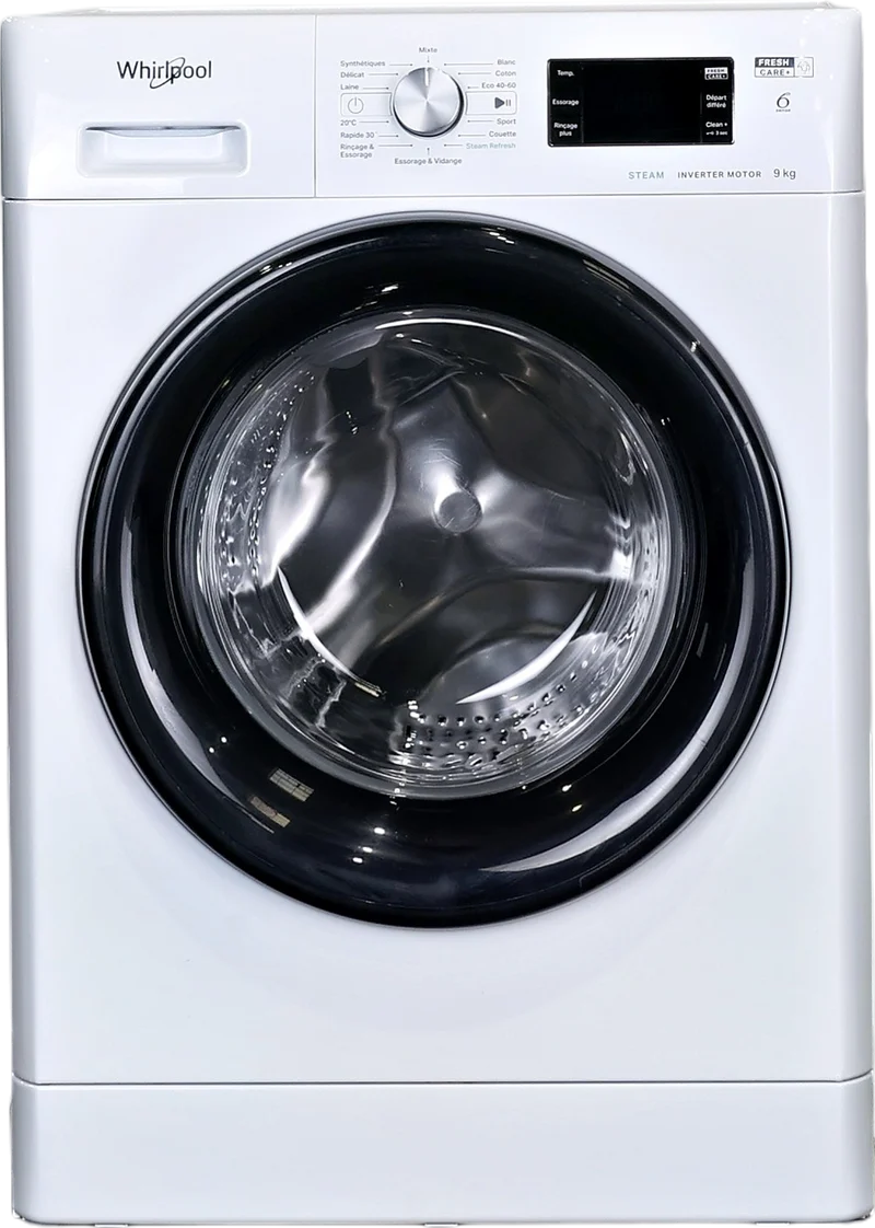 Lave-linge Hublot 9 kg Reconditionné WHIRLPOOL FFBP9489BVFR