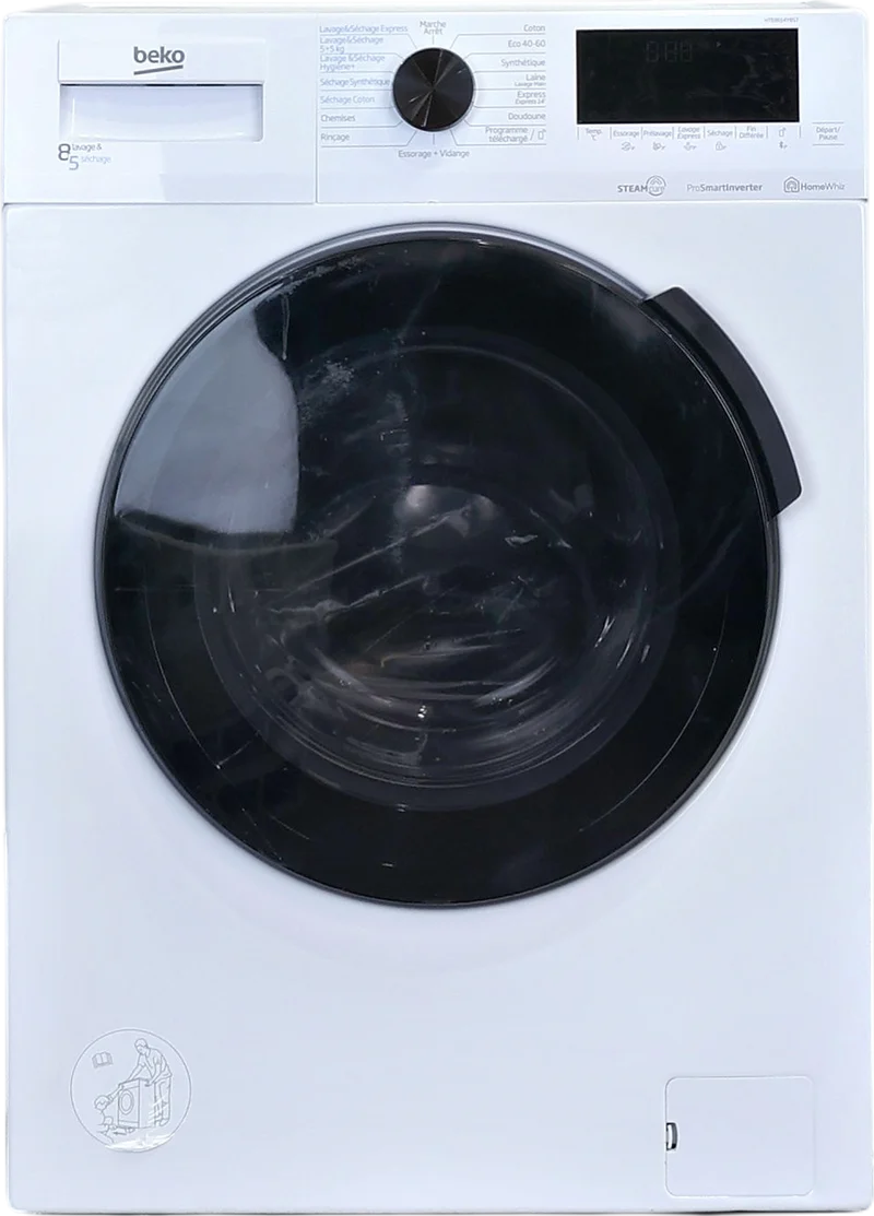 Lave-linge Sechant 8 kg Reconditionné BEKO HTE8614YBST