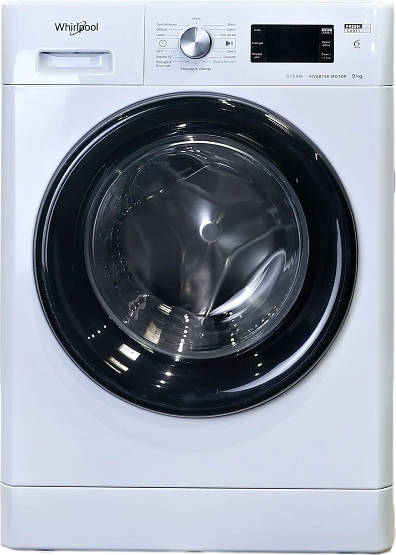 Lave-linge Hublot 9 kg Reconditionné WHIRLPOOL FFBP9489BVFR
