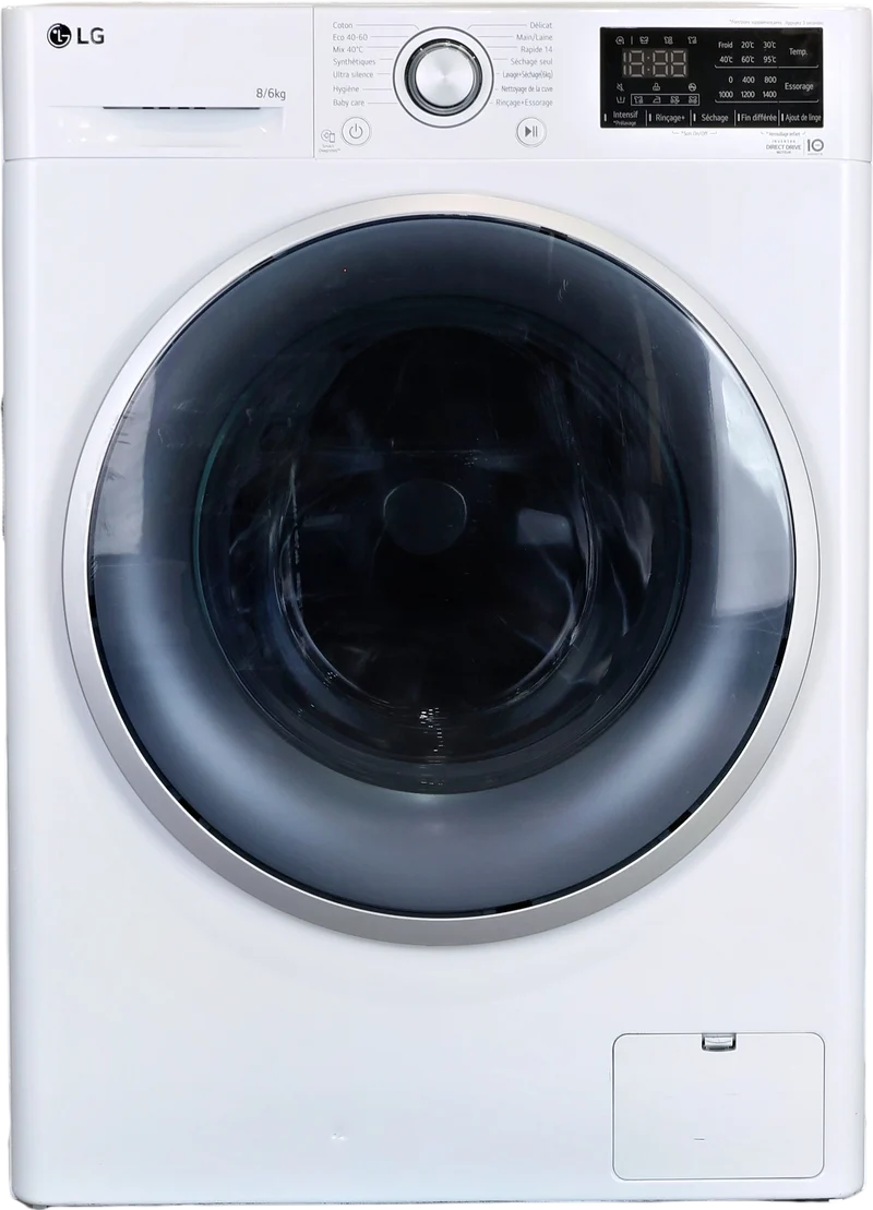 Lave-linge Sechant 8 kg Reconditionné LG F864V37WR