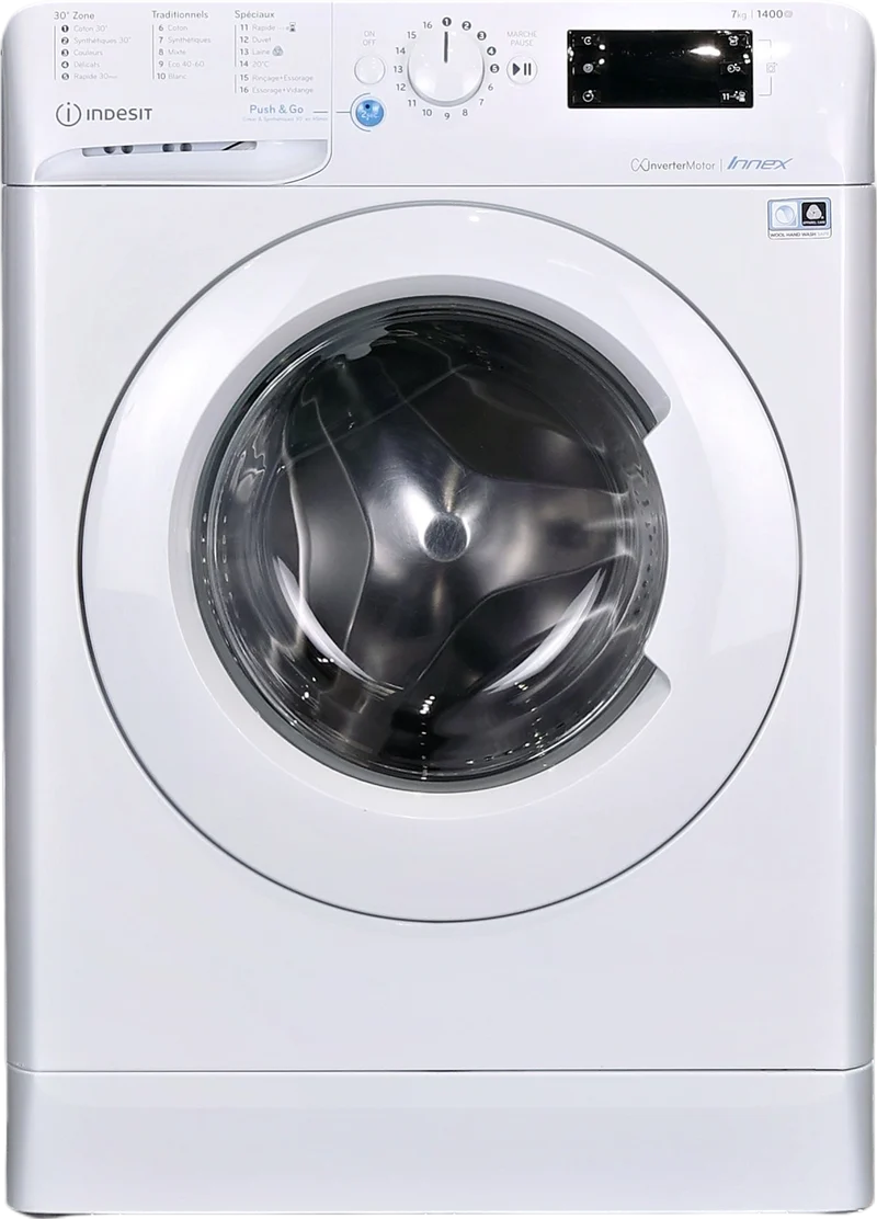 Lave-linge Hublot 7 kg Reconditionné INDESIT BWE71484XWFRN