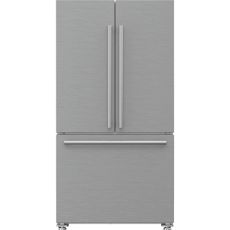 Blomberg Réfrigérateur trois portes avec porte à deux battants à profondeur de comptoir de 36 pouces, 19,8 pi. cu. avec distributeur d'eau interne BRFD2230XSS2