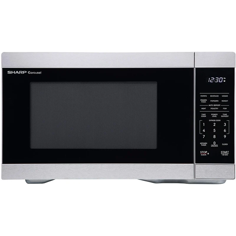 Sharp Four à micro-ondes de comptoir de 20.6 pouces, 1,1 pi. cu. SMC1162KSC
