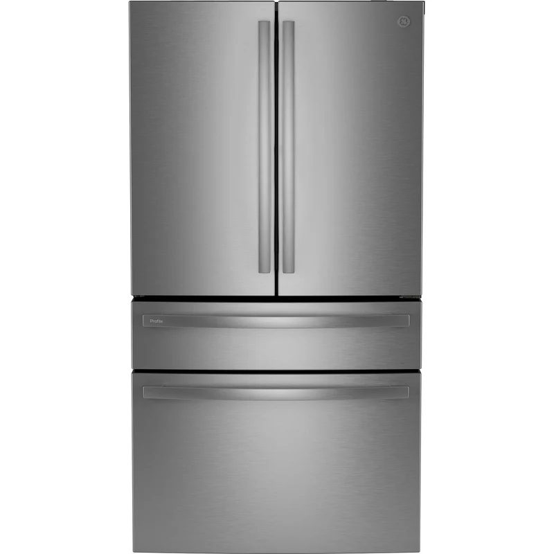 GE Profile Réfrigérateur quatre portes avec porte à deux battants de 36 pouces, 28,7 pi. cu. avec vec pichet Dual-Dispense AutoFill PGE29BYTFS