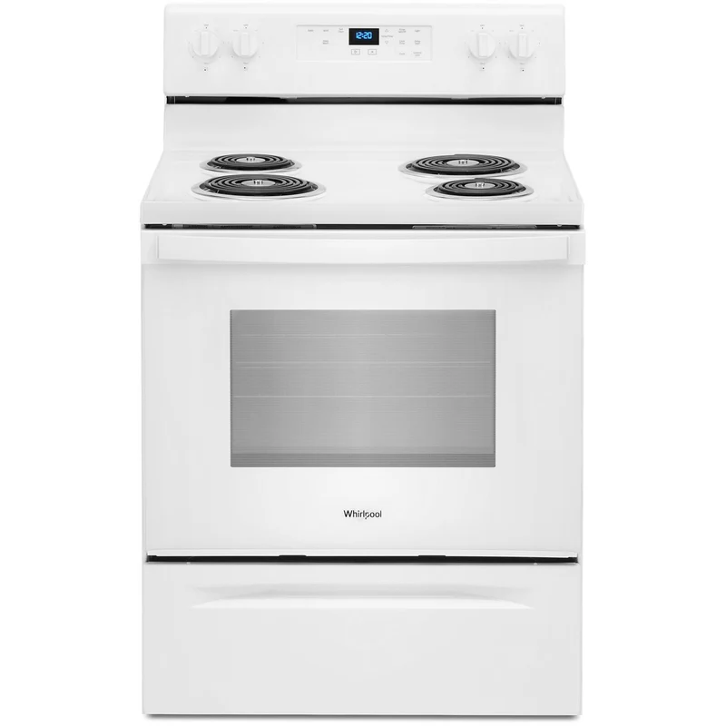 Whirlpool Cuisinière amovible électrique de 30 po., 4,8 pi.cu. avec technologie four autonettoyant YWFC315S0JW
