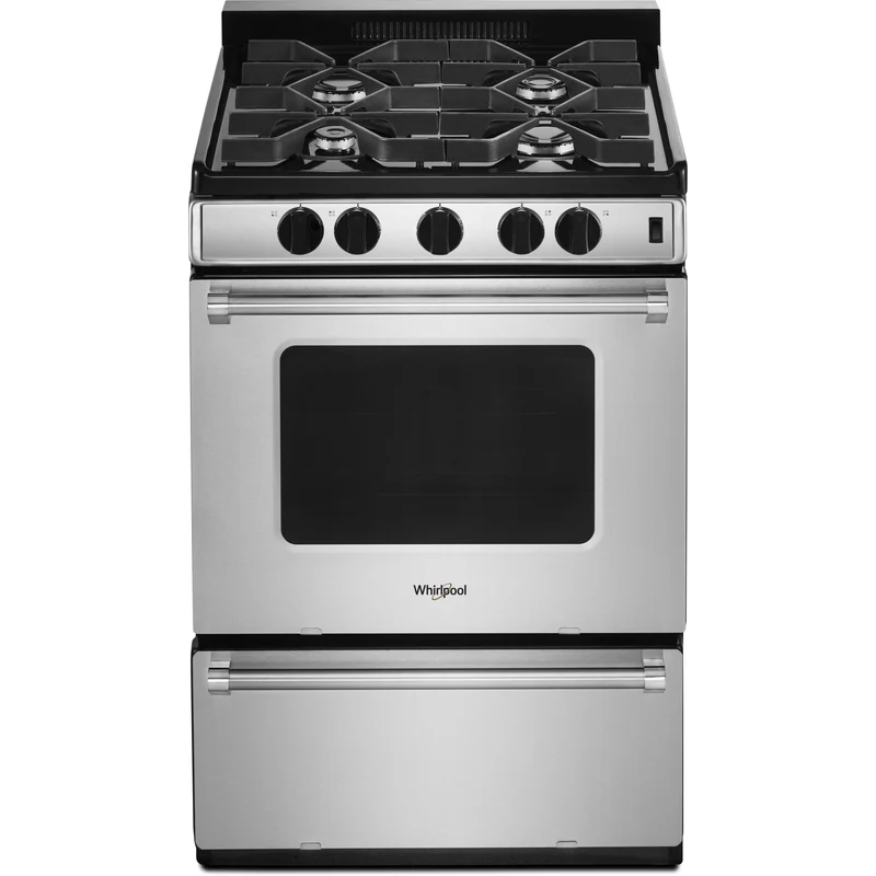 Whirlpool Cuisinière amovible à gaz de 24 po WFG500M4HS