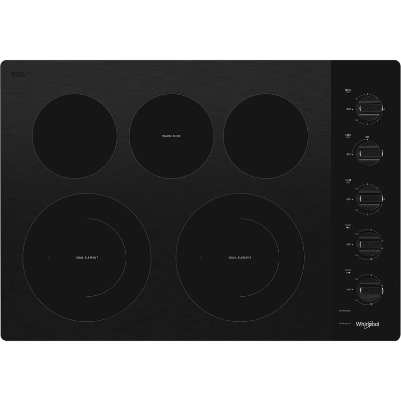 Whirlpool Table de cuisson encastrée électrique de 30 po WCE77US0HB