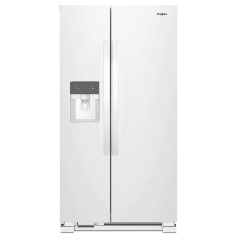 Whirlpool Réfrigérateur côte-à-côte amovible de 33 po, 2,4 pi.cu. avec distributeur externe de glaçons et eau avec filtration d'eau EveryDrop™ WRS331SDHW