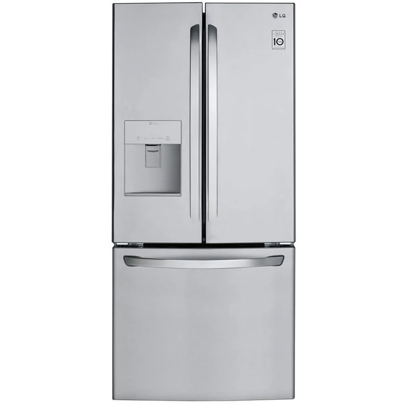 LG Réfrigérateur trois portes avec porte à deux battants amovible de 30 po., 21,8 pi.cu. avec distributeur d'eau externe LRFWS2200S