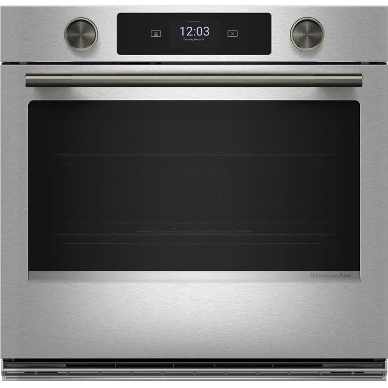 KitchenAid Four mural électrique intelligent simple de 30 po avec caméra de cuisson intelligente KOES930SPS