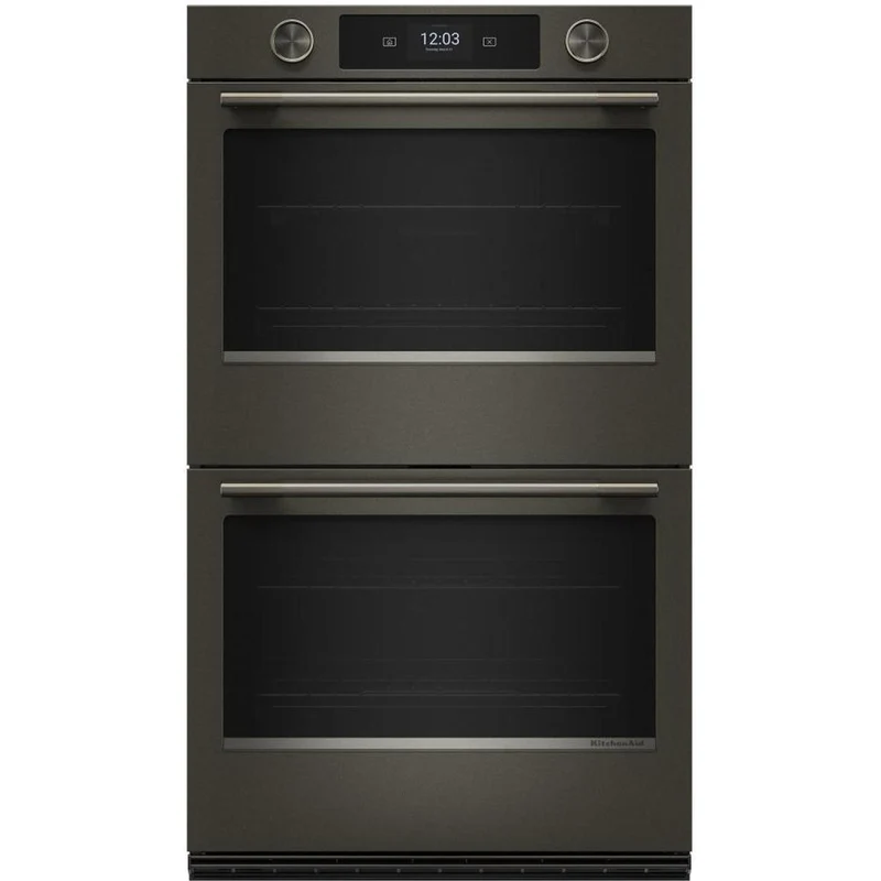 KitchenAid Four mural électrique intelligent double de 30 po avec caméra de cuisson intelligente KOED930SBE