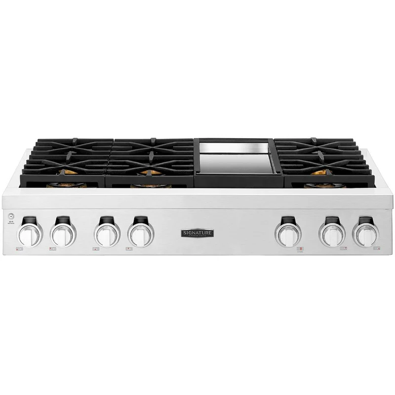 Signature Kitchen Suite Dessus de cuisinière encastré de 48 pouces SKSRT480GS