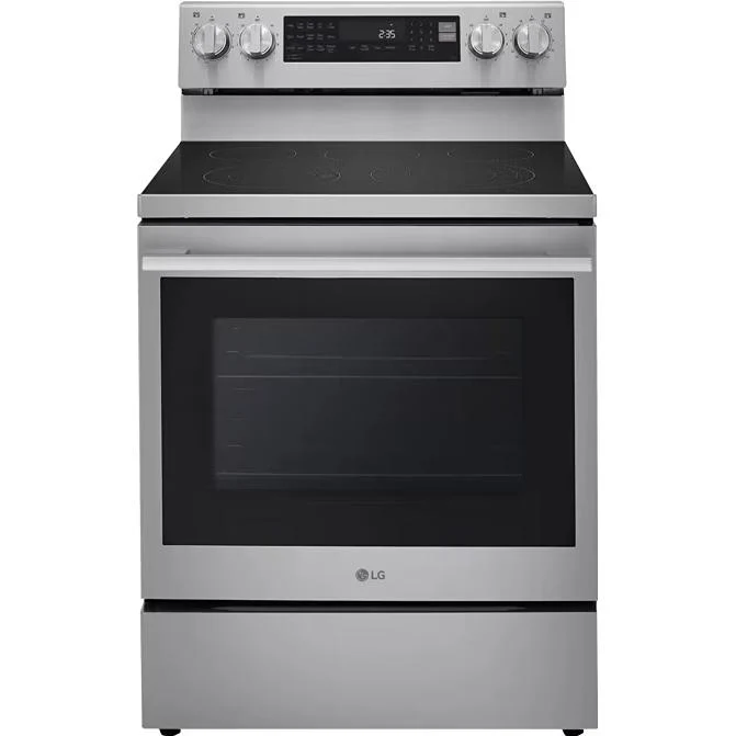 LG Cuisinière électrique intelligente de 30 pouces avec fonction Air Fry LREN6325XE
