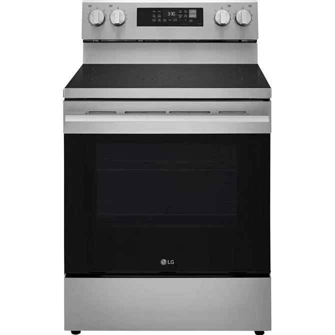 LG Cuisinière électrique intelligente de 30 pouces avec fonction Air Fry LREN6323YE