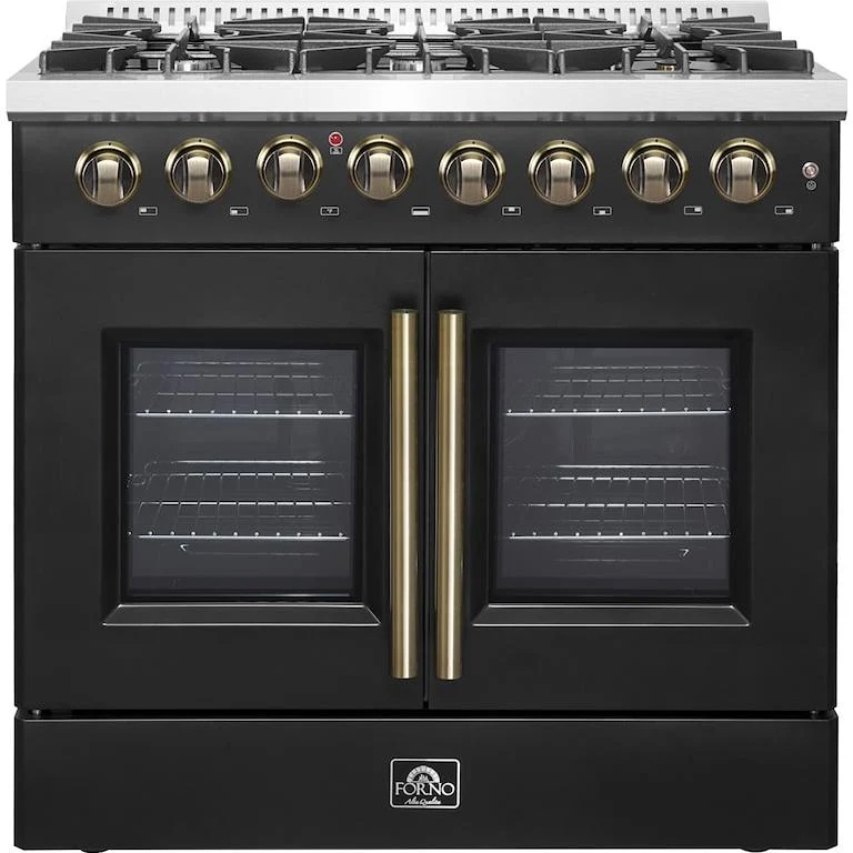 Forno Cuisinière autoportante à bi énergie de 36 pouces avec technologie convection européenne véritable