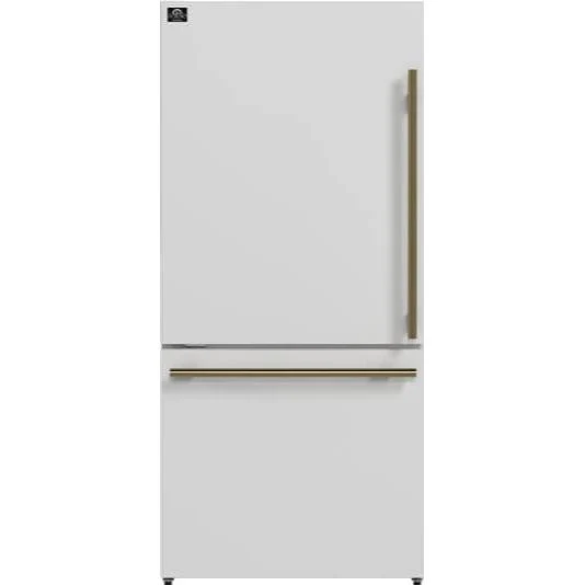 Forno Réfrigérateur à congélateur inférieur à profondeur de comptoir de 31 pouces, 17,2 pi. cu. avec machine à glaçons interne