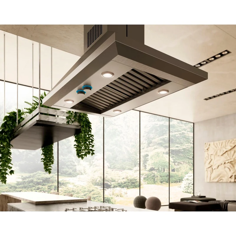 Elica Hotte de cuisinière îlot Leone Island de 36 po ELI136S2
