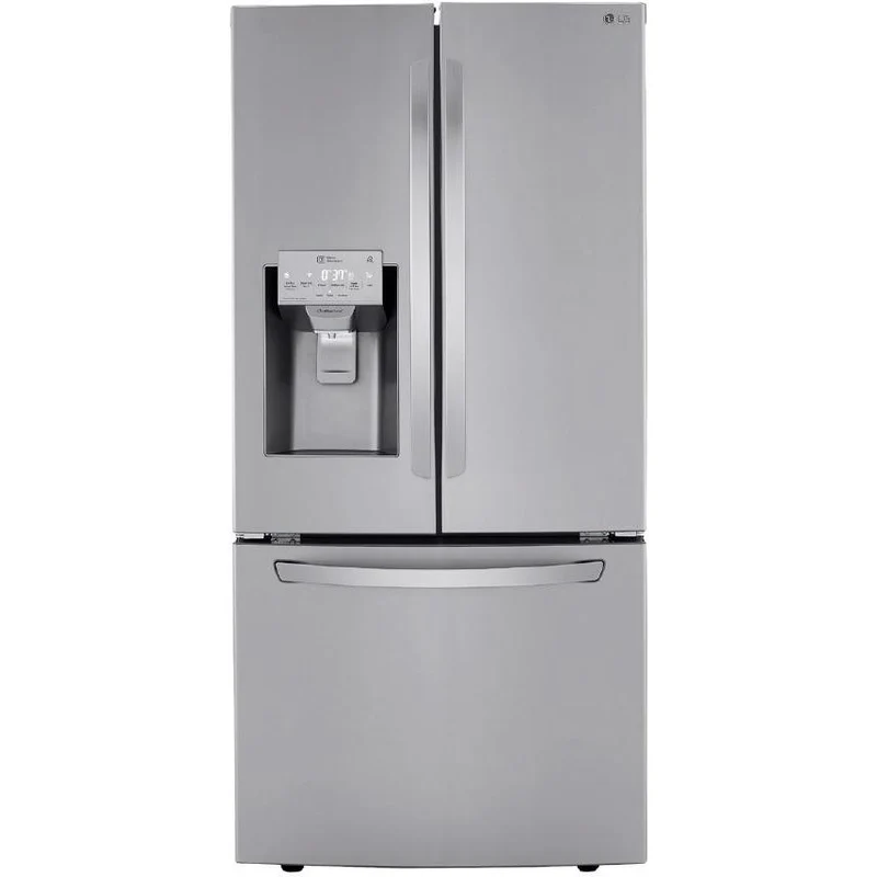 Germain Larivière Réfrigérateur trois portes avec porte à deux battants amovible de 33 po., 24,5 pi.cu. avec distributeur d"eau et de glaçons LG LRFXS2503S- Vente finale - Boite ouverte - Vendu tel quel