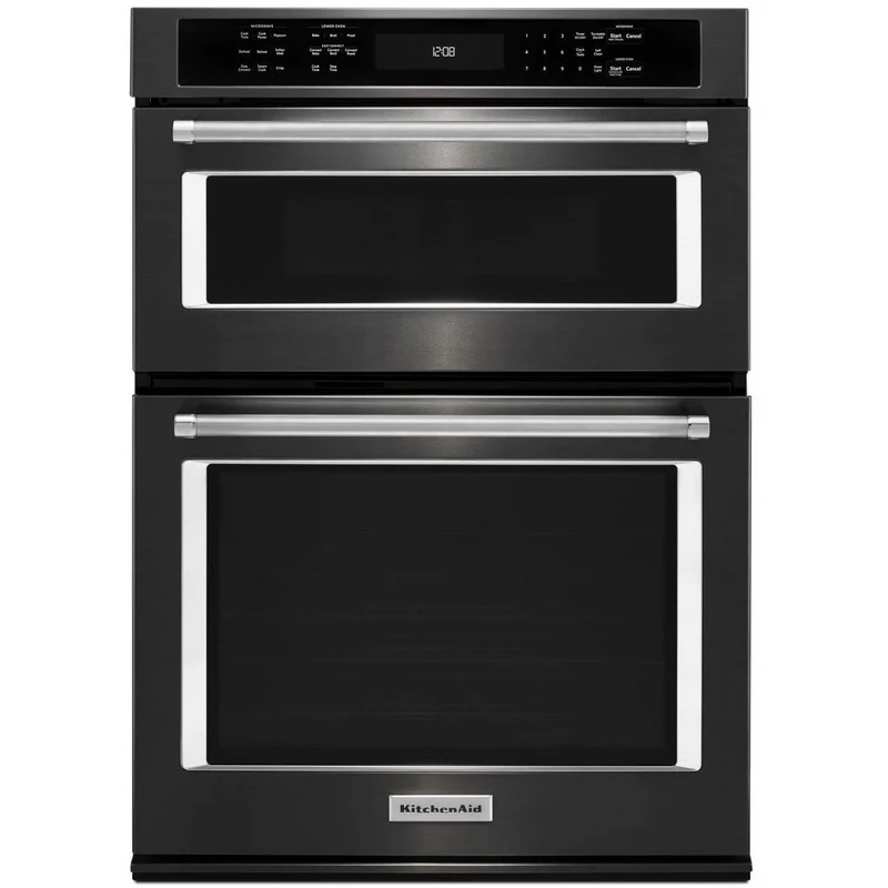 Germain Larivière Four mural encastré combiné de 30 po, 5 pi cu avec convection KITCHENAID KOCE500EBS - Vente finale - Modèle de plancher - Vendu tel quel