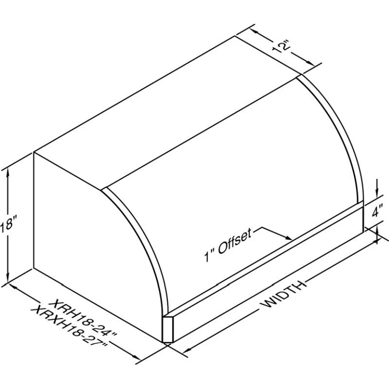 Vent-A-Hood Hotte de cuisinière murale de 36 po XRH18-236GS
