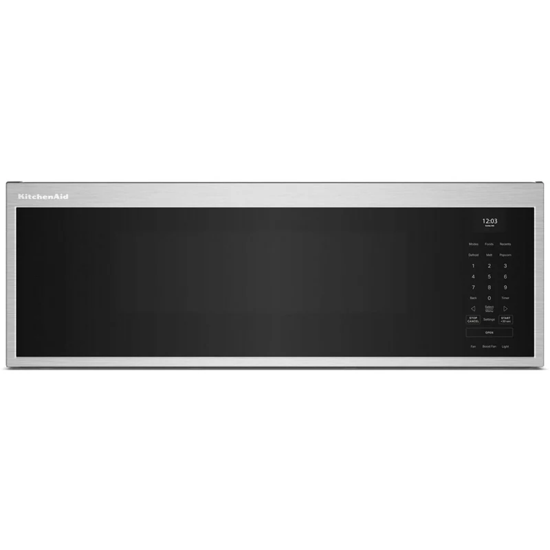 KitchenAid Four à micro-ondes à hotte intégrée de 30 pouces, 1,1 pi. cu. YKMML550RPS