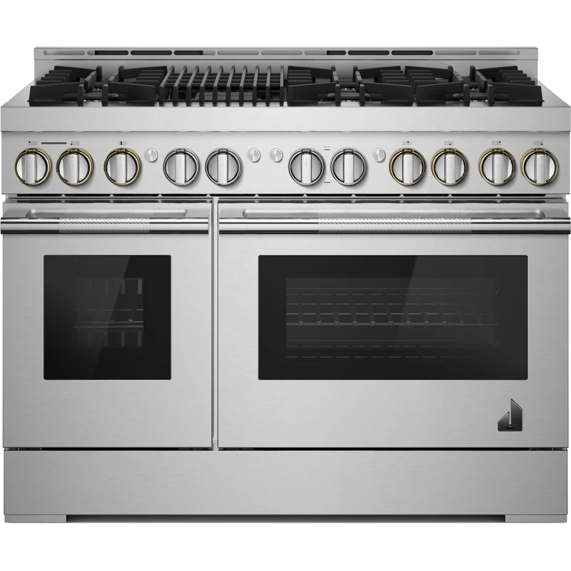 JennAir Cuisinière professionnelle à gaz Rise de 48 po avec gril infrarouge JGRP648HL