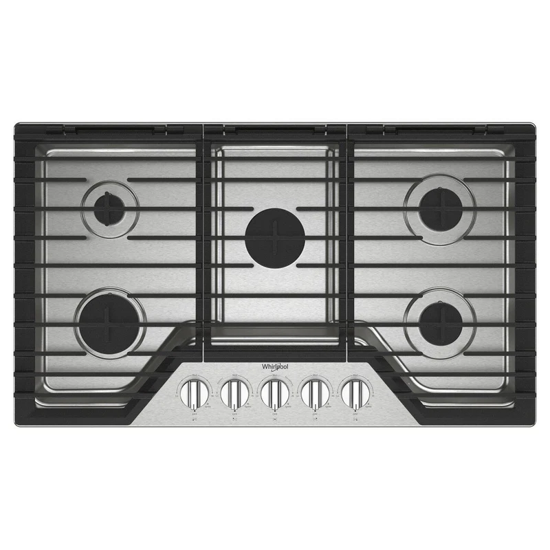Whirlpool Cuisinière à gaz encastrable de 36 pouces avec grilles en fonte EZ 2 Lift™