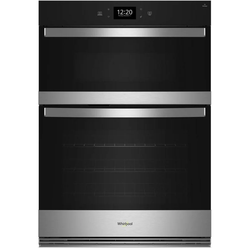 Whirlpool Four mural à micro-ondes combiné avec friture à air de 27 pouces, 4.3 pi cu WOEC7027PZ
