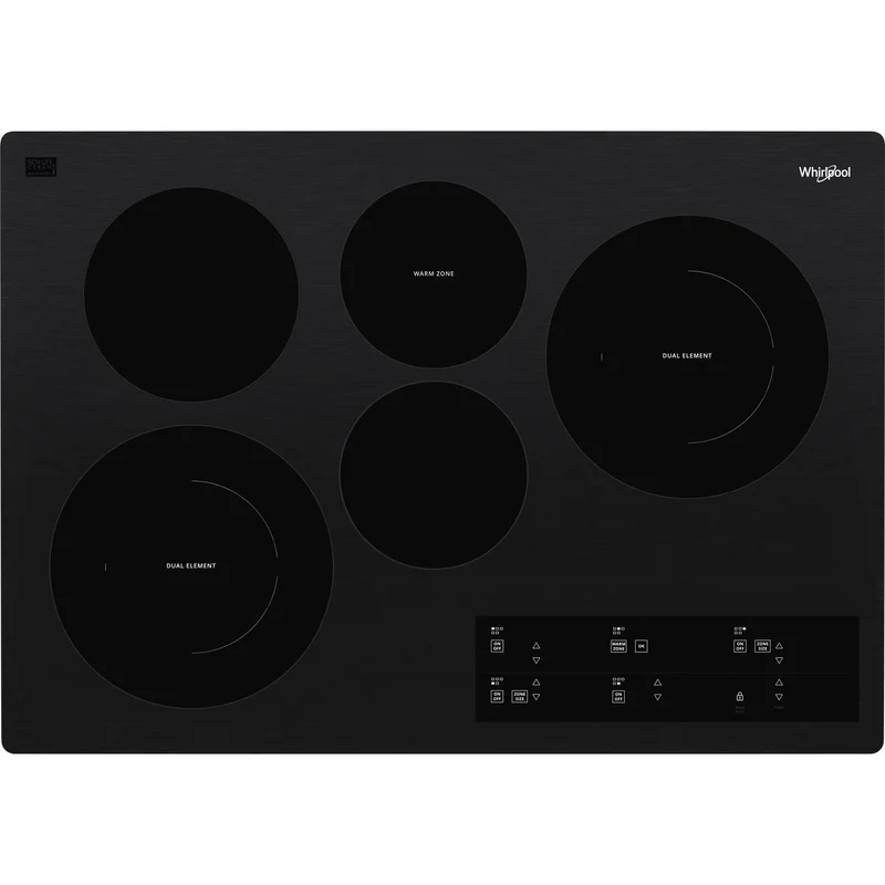 Whirlpool Table de cuisson encastrée électrique de 30 po. avec élément FlexHeat™ WCE97US0KB