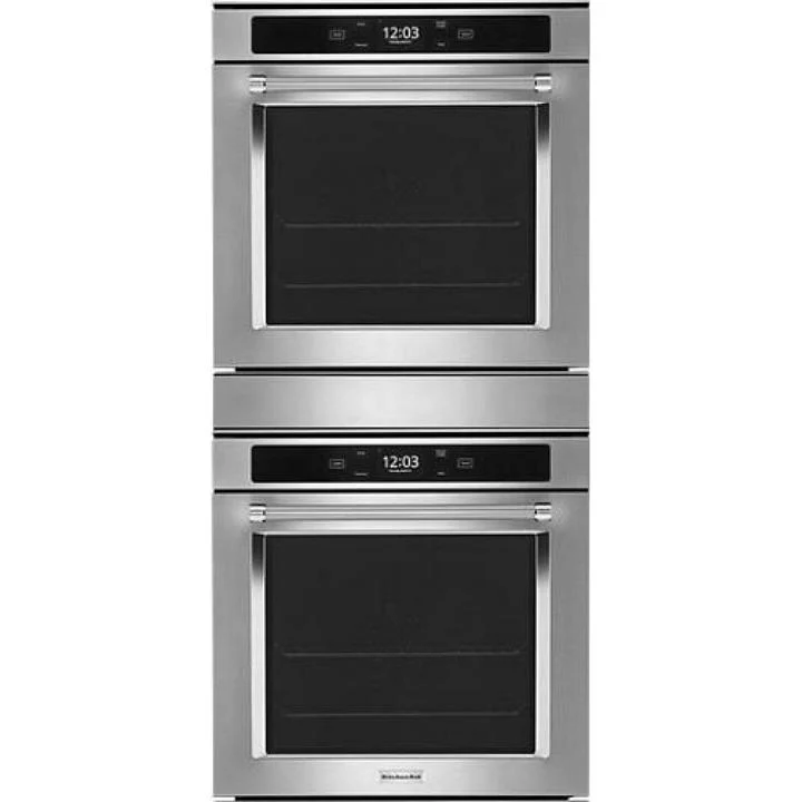 KitchenAid Four mural double encastré de 24 pouces, 5,8 pi. cu. avec connectivité Wi-Fi KODC504PPS