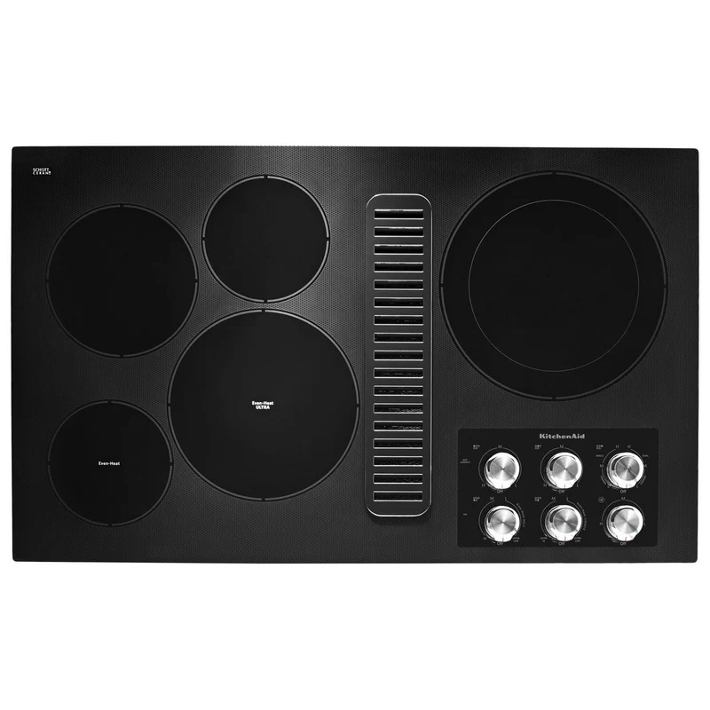 KitchenAid Table de cuisson encastrée électrique de 36 po avec 5 éléments KCED606GBL
