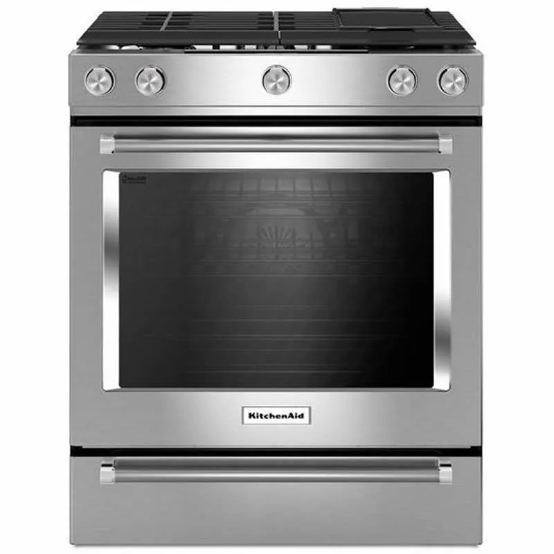 KitchenAid Cuisinière biénergie encastrable de 30 po YKSDB900ESS