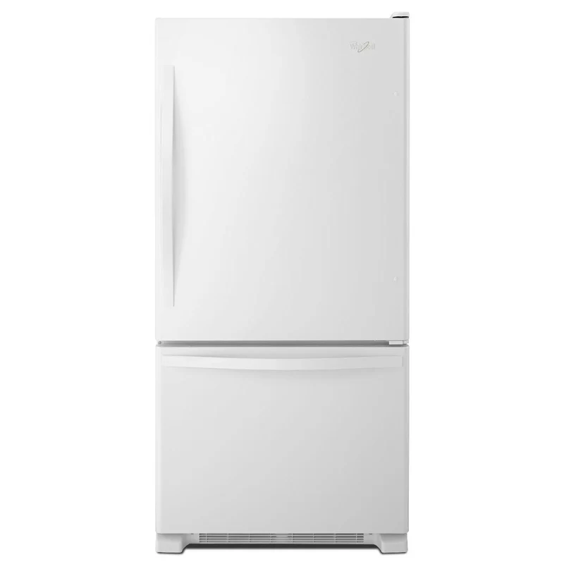 Whirlpool Réfrigérateur à congélateur inférieur de 33 po, 22 pi cu avec machine à glaçons WRB322DMBW
