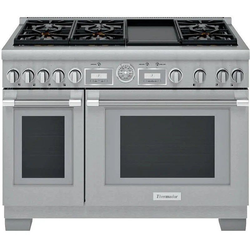 Thermador Cuisinière amovible à biénergie de 48 po avec brûleurs ExtraLow® PRD486WDGC