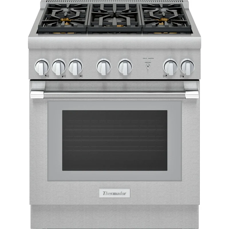 Thermador Cuisinière amovible à gaz de 30 po avec brûleurs ExtraLow® PRG305WH