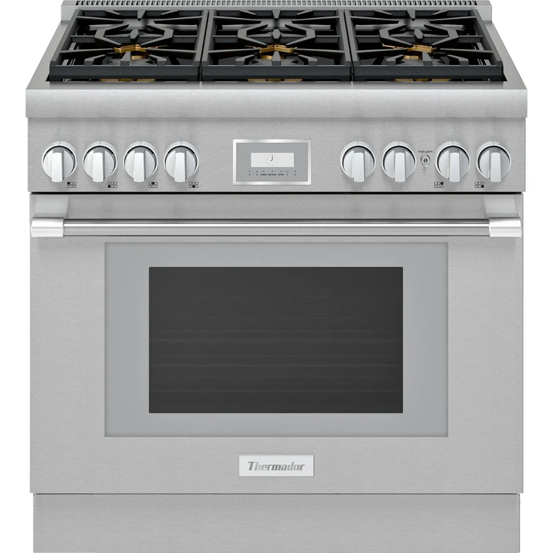 Thermador Cuisinière amovible à gaz de 36 po avec brûleurs ExtraLow® PRG366WH