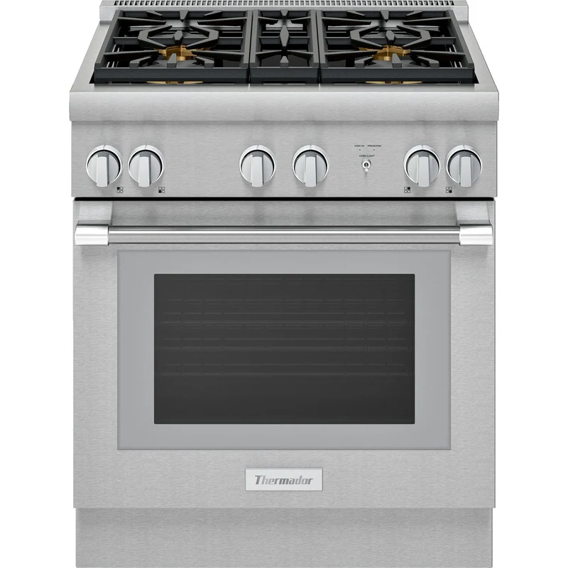 Thermador Cuisinière amovible à gaz de 30 po avec 4 brûleurs PRG304WH