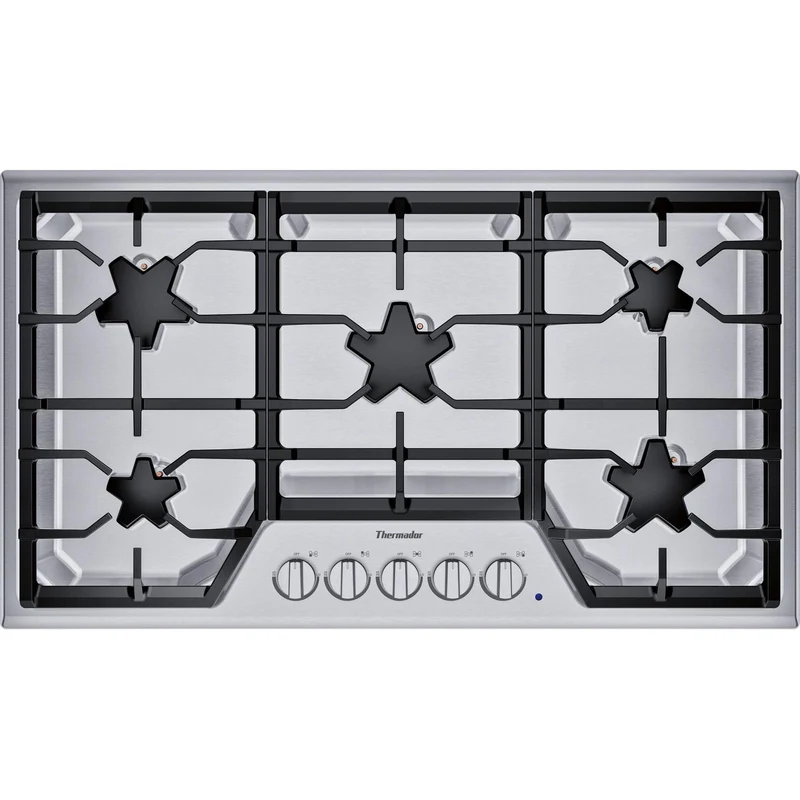 Thermador Table de cuisson encastré à gaz de 36 po avec brûleurs Patented Star® SGS365TS