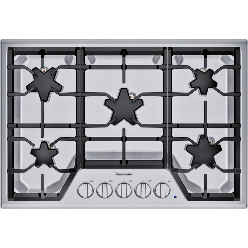 Thermador Table de cuisson encastré à gaz de 30 po avec brûleurs Patented Star® SGS305TS