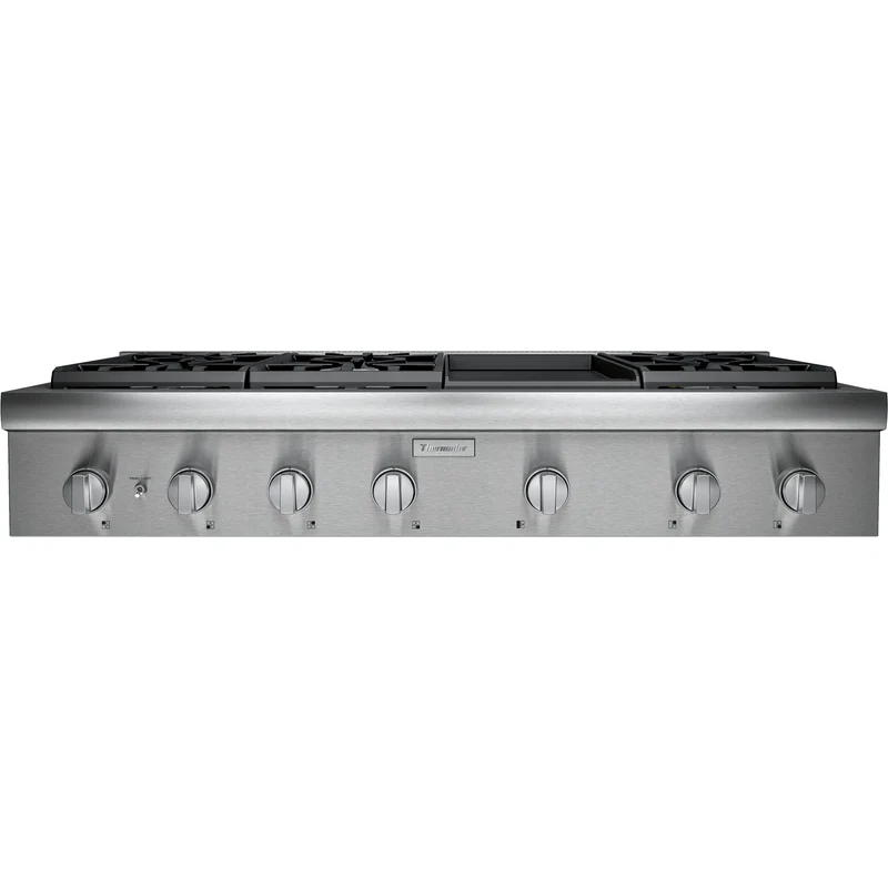 Thermador Dessus de cuisinière encastré à gaz de 48 po avec plaque chauffante PCG486WD