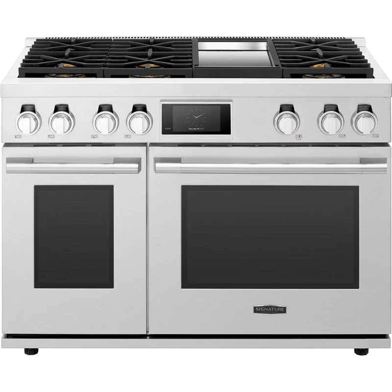 Signature Kitchen Suite Cuisinière amovible à biénergie de 48 po. avec connectivité Wi-Fi SKSDR480GS