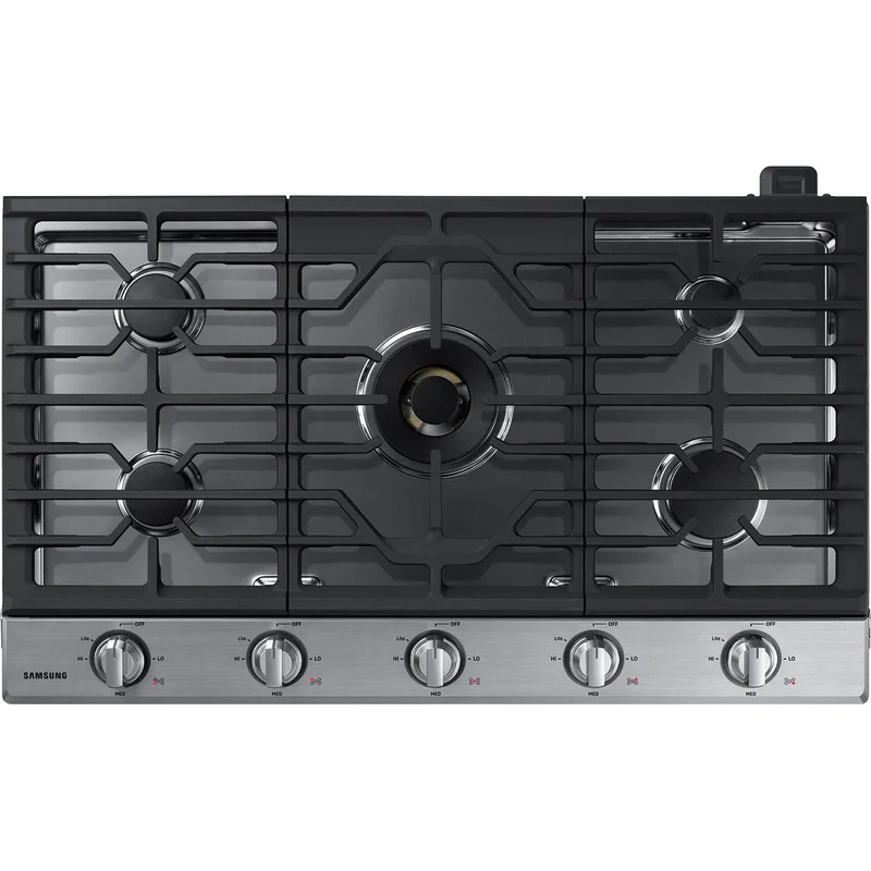 Samsung Table de cuisson encastrée à gaz de 36 po avec connection Wi Fi et Bluetooth