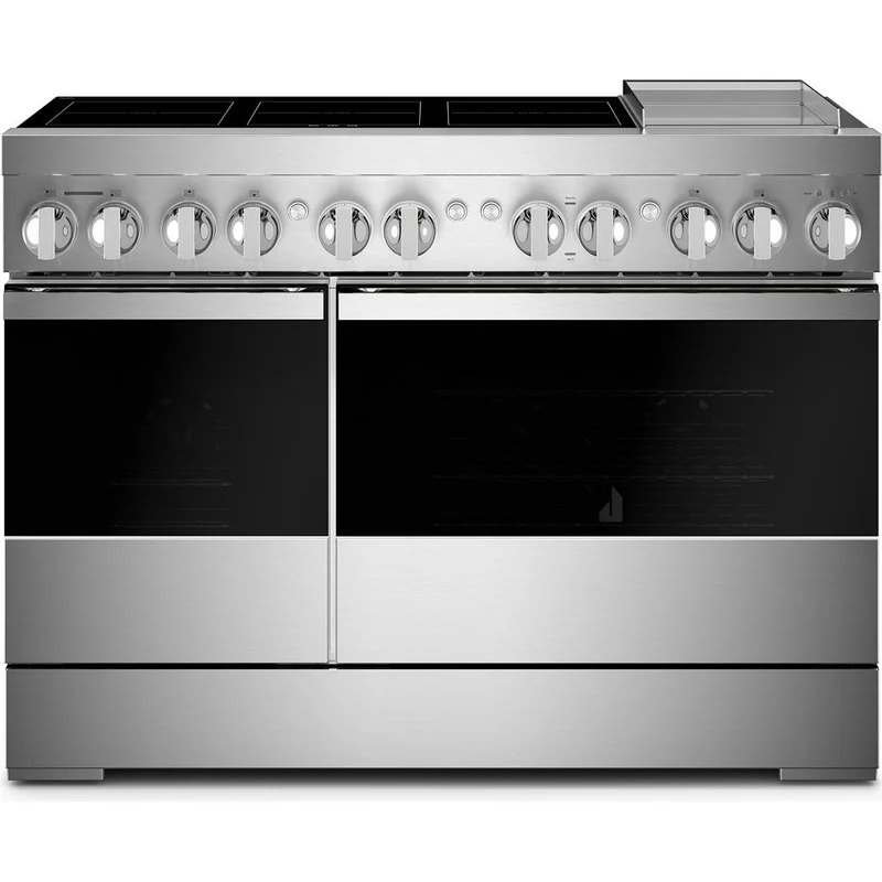 JennAir Cuisinière autoportante à induction de 48 pouces, 6,3 pi. cu. avec plaque chauffante JPIGC748RM
