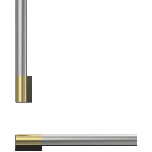 Fisher & Paykel Ensemble de poignée professionnelle ronde affleurante pour réfrigérateur-congélateur intégré, 36 pouces AHP3RD3684WBA
