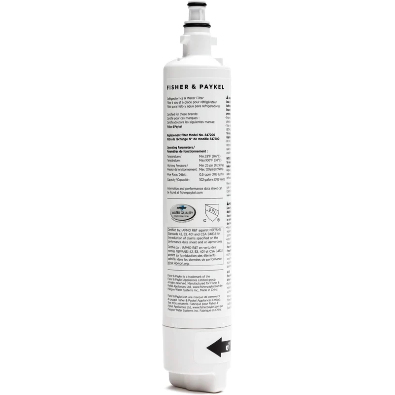 Fisher & Paykel Accessoires de réfrigération Filtre à eau 847200