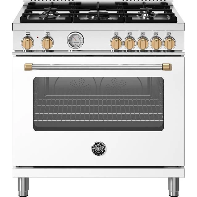 Bertazzoni Cuisinière amovible biénergie de 36 pouces MAS365DFMBG