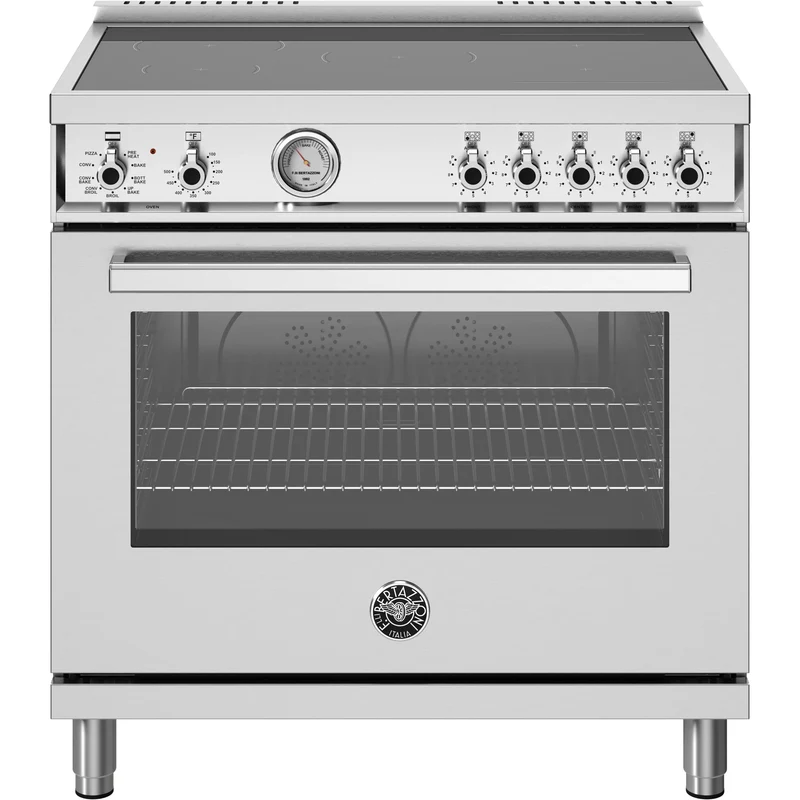 Bertazzoni Cuisinière amovible à induction de 36 pouces PRO365INMXV