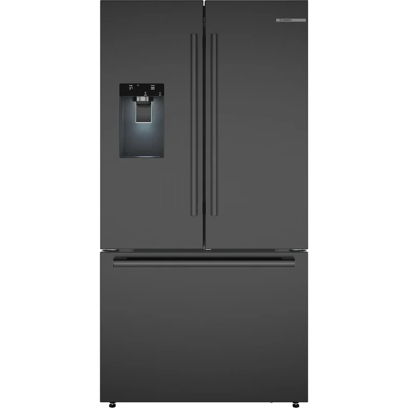 Bosch Réfrigérateur trois portes avec porte à deux battants à profondeur de comptoir de 36 pouces, 21,6 pi. cu. avec distributeur d'eau et de glaçons B36CD52SNB