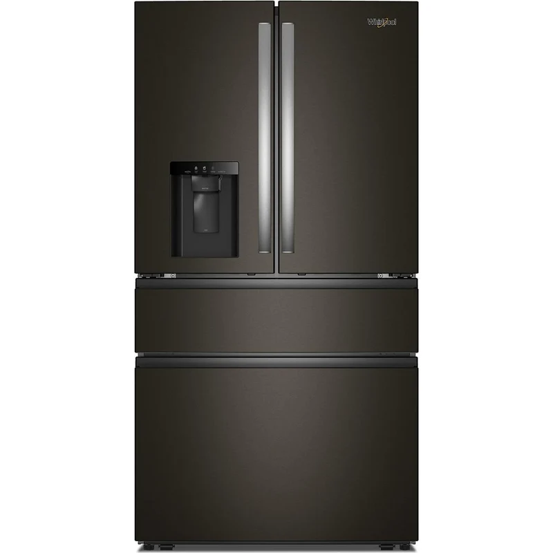 Whirlpool Réfrigérateur quatre portes à porte à deux battants de 36 pouces, 28,9 pi.cu, avec système de distribution d'eau et glaçons WRMF3636SV